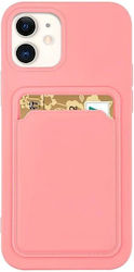 Hurtel Card Wallet Σιλικόνης Ροζ (Galaxy A22 4G)