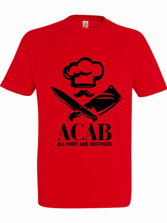 A.c.a.b., All Chefs Are Brothers Ανδρική Μπλούζα Red