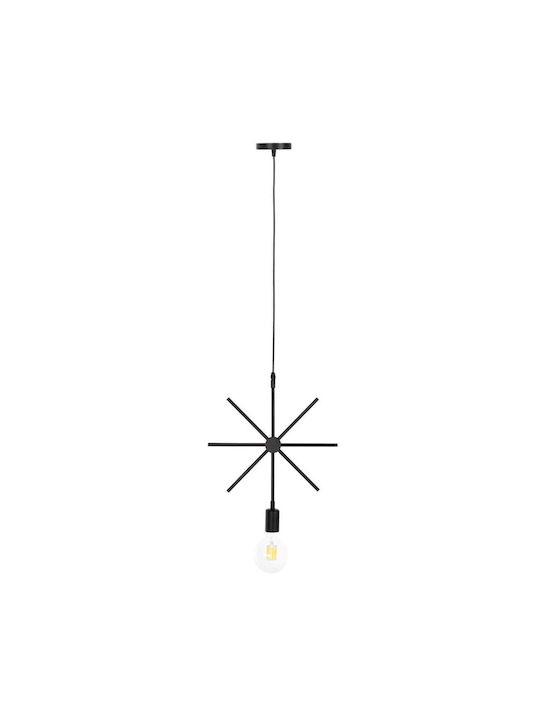 HomeMarkt Pendant Light Single-Light for Socket E27 Black