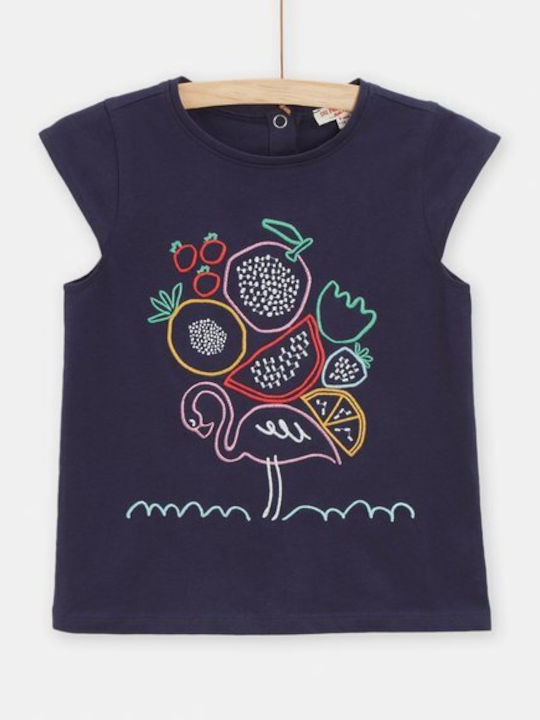 Dpam Kids Blouse Short Sleeve Blue