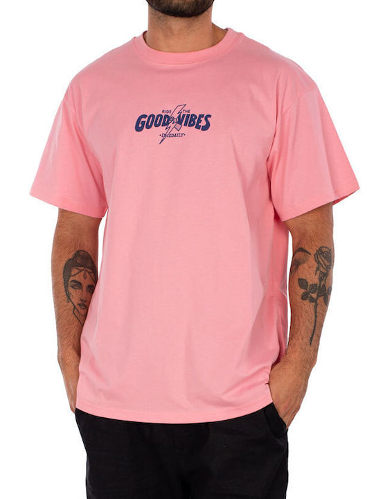 Iriedaily Herren T-Shirt Kurzarm Pink