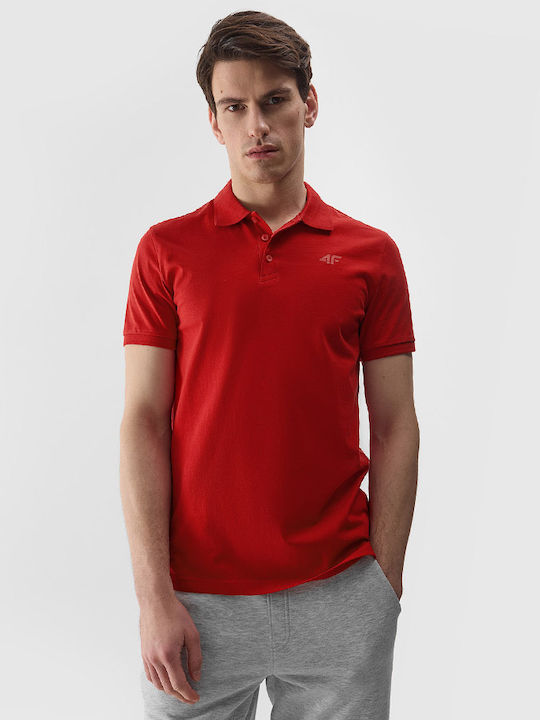 4F Herren Shirt Polo Rot