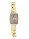 Oozoo Vintage Women's Watch with Gold Metal Bracelet