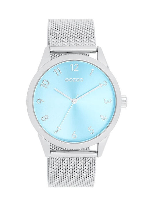 Oozoo Timepieces Watch with Silver Metal Bracelet