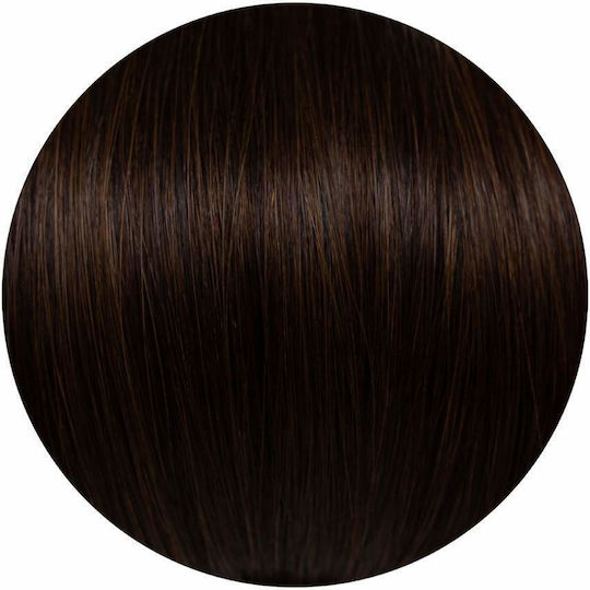 Seamless1 Autocolant Piese de păr cu Păr Natural Remy în Întuneric Castan Culoare 43cm Chocolate Ultimate Range 20buc