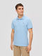 S.Oliver Men's Blouse Polo Light Blue