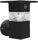 V-TAC Wall Mounted Solar Light 3W 250lm Warm White 3000K with Motion Sensor IP54 16.2cmx14.5cmx17cmcm