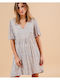 Summer Mini Blue Dress