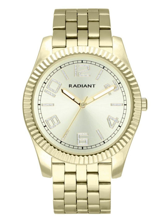 Radiant Women's Watch with Gold Metal Bracelet