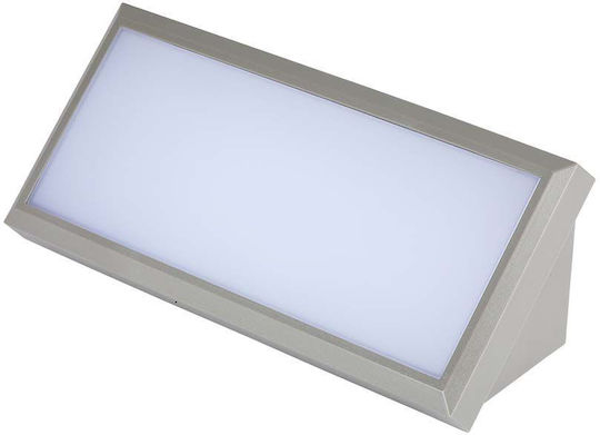 V-TAC Wall-Mounted Outdoor Ceiling Light LED IP65 12W with Warm White Light 26.5x12x8.1εκ.