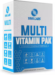 Yava Labs Multi Vitamin Pak Βιταμίνη για Ενέργεια & το Ανοσοποιητικό Multi Vitamin 30 σακουλάκια