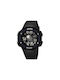 Skmei Digital Uhr Chronograph Batterie mit Kautschukarmband Black/Black