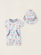 Zippy Baby Bodysuit Set White