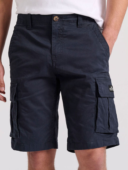 Funky Buddha Ανδρική Βερμούδα Cargo Navy Μπλε