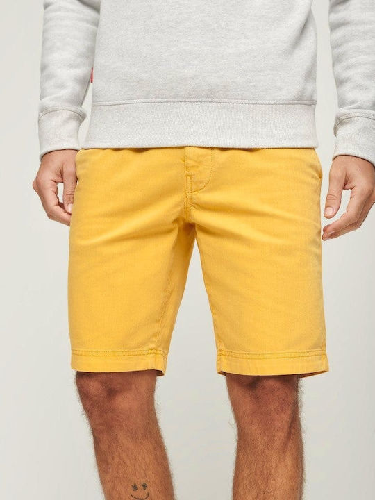 Superdry Ανδρική Βερμούδα Chino ΚΙΤΡΙΝΟ