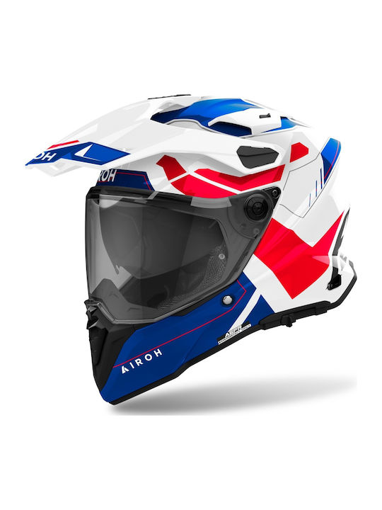 Airoh Commander 2 Reveal Blue / Red gloss Κράνο...