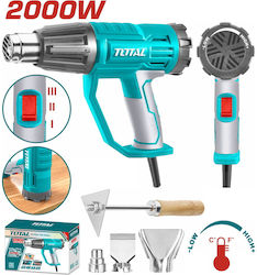 Total Pistol termic 2000W cu control de temperatură până la 550°C