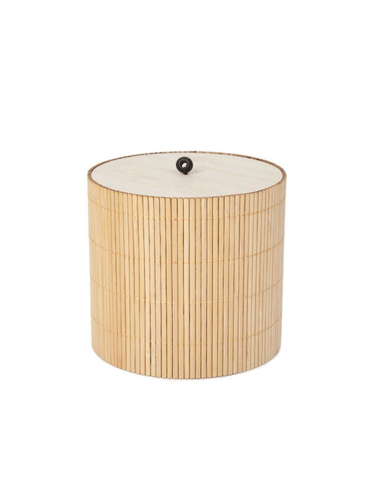 Κουτί Αποθήκευσης Κοσμημάτων Loma 209679 12x12cm Natural Bamboo Ξύλο