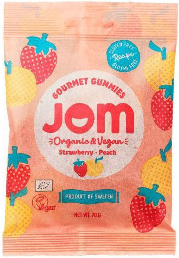 Jom Gourmet Gummies Strawberry Peach 70g