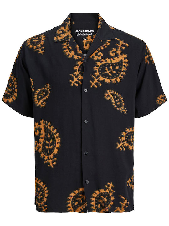 Jack & Jones Men's Shirt Short Sleeve Black