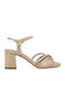 Fabric Sandals Gold