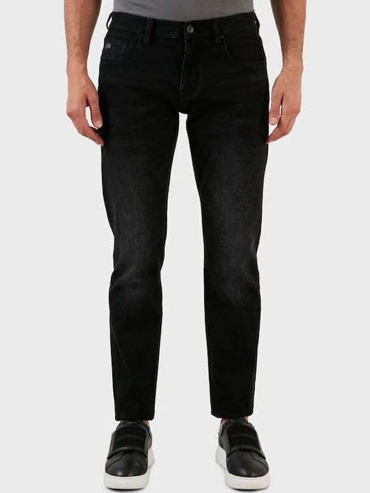 Pantaloni De Blugi Pentru Bărbați Slim Fit Negri