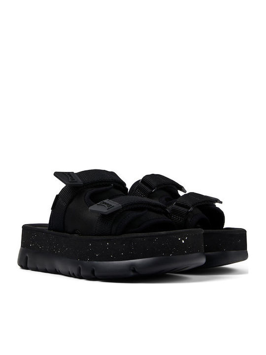 Camper Oruga Up Sandale De Damă Din Piele Negre