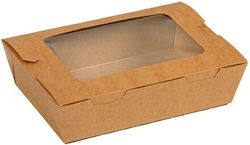 THalassinos Set de 50 Cutii de carton Cutii Salată Kraft 20x14x5cm
