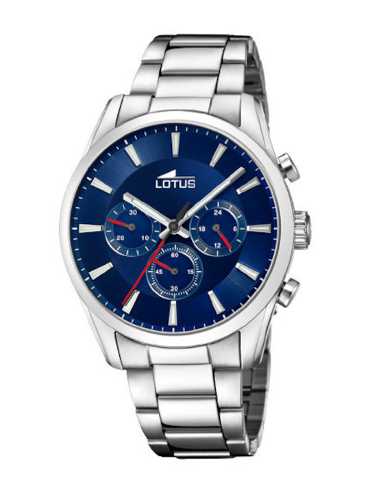 Lotus Watches Men's Watch Battery with Silver M...