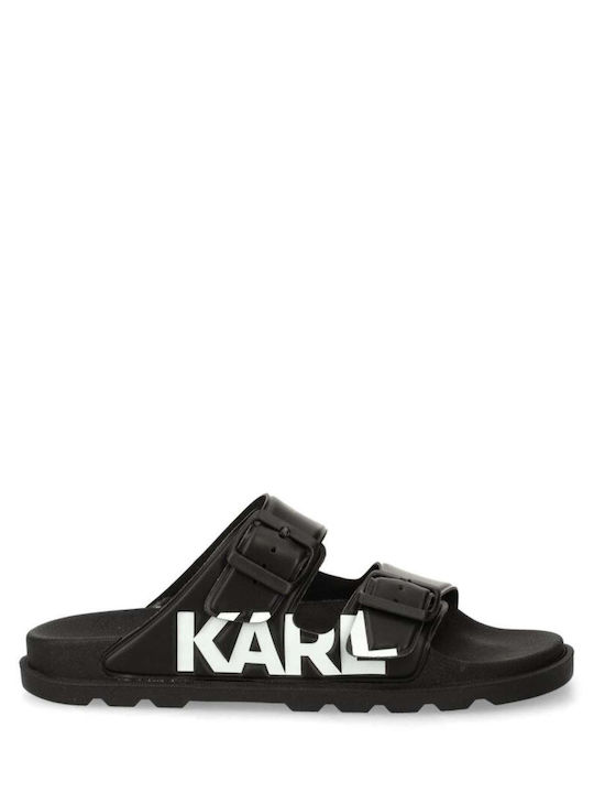 Karl Lagerfeld Damen Flache Sandalen in Schwarz Farbe