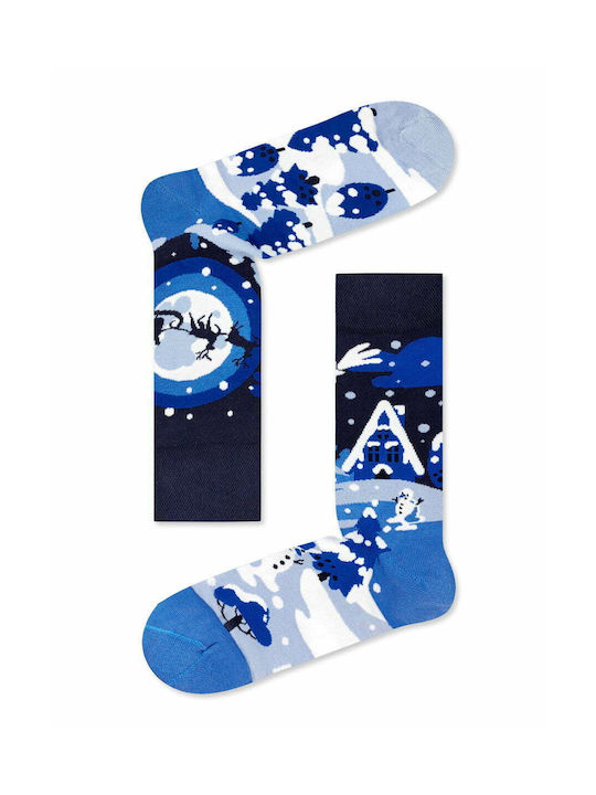 Axidwear Weihnachtssocken Blau 1Pack