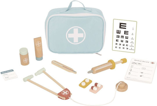 Tooky Toys Σετ Βαλιτσακι από Ξύλο για 3+ Ετών 11τμχ