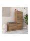 Dude Wooden Shoe Organizer Open Café 104.8x26x118.5cm
