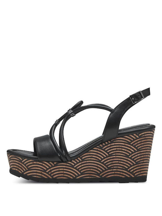 Marco Tozzi Platforme dama Negre