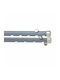 Metallic Curtain Pole Soleil Tapo Double with Rail Diameter 25mm Length 160cm Nickel Color 7