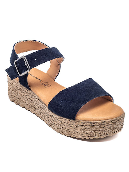 Franchesca Moretti Women's Platform Shoes Navy Blue