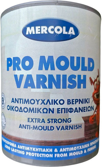 Mercola Pro Mould Varnish Αντιμουχλικό Βερνίκι Οικοδομικών Επιφανειών 750ml 5204094036319