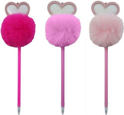 Diakakis Pompom Bleistift HB Fuchsie