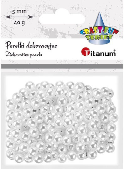 Titanum Mărgea Artizanală Albă 5mm 40gr