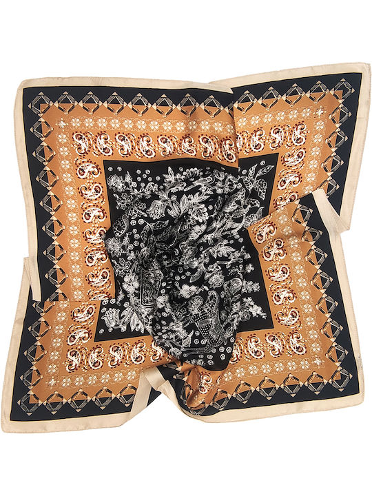 Gift-Me Women's Silk Scarf Black