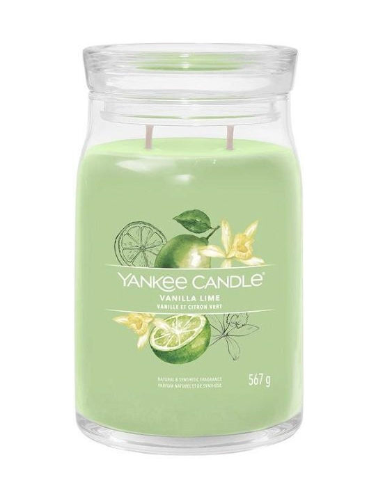 Yankee Candle Scented Candle Vanilla Lime with Scent Vanilla Green 567gr 1pcs