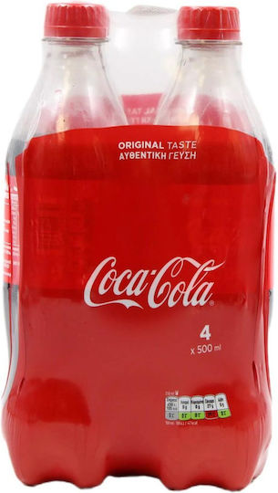 Coca-Cola Cola with Carbonation in Bottle 01-01-023 4x500ml