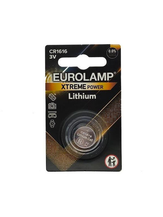 Eurolamp Μπαταρία Λιθίου Ρολογιών CR1616 3V 1τμχ