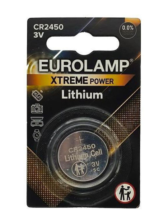 Eurolamp Μπαταρία Λιθίου Ρολογιών CR2450 3V 1τμχ