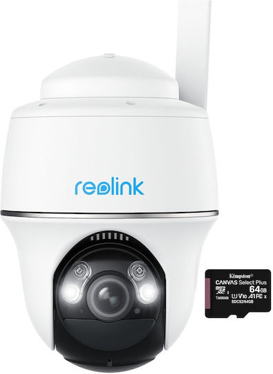 Reolink Go PT Ultra IP Κάμερα Παρακολούθησης 4G 4K Αδιάβροχη Μπαταρίας με Αμφίδρομη Επικοινωνία (MicroSD 64GB)