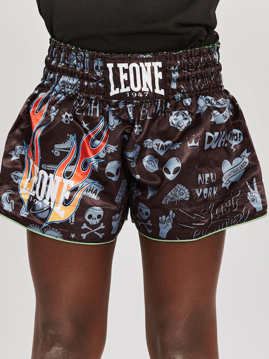 Leone 1947 Copii Shorts Kick/Thai Boxing Negru