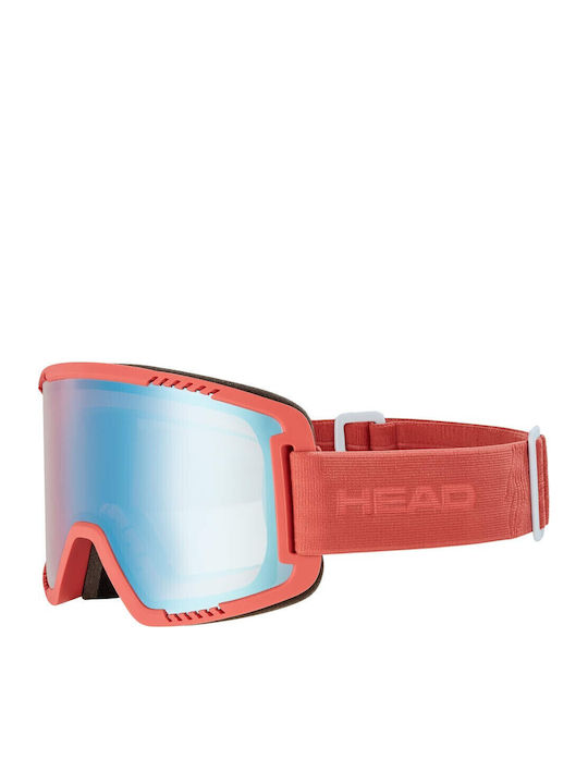Head Contex Ski & Snowboard Goggles Kids Blue with Lens in Blue Color