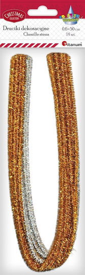 Titanum Pipe Cleaners 14pcs in Gold Color