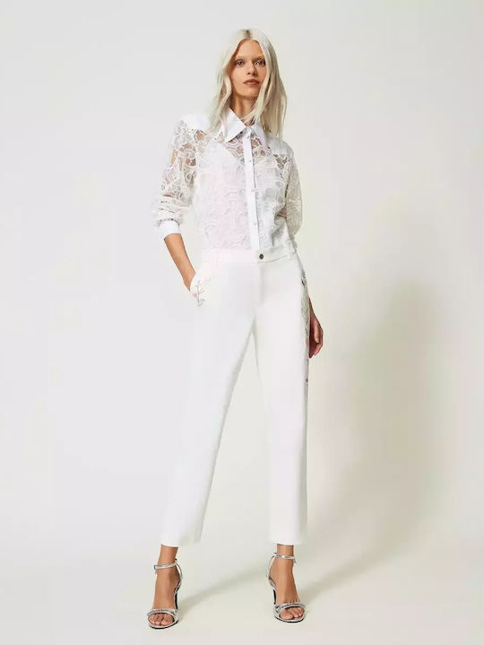 Twinset Women's Long Sleeve Shirt White