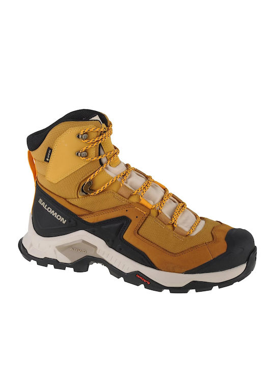 Salomon Quest Element Men's Hiking Waterproof Boots With Gore-Tex Membrane Cumin / Bleached Sand / Saffron